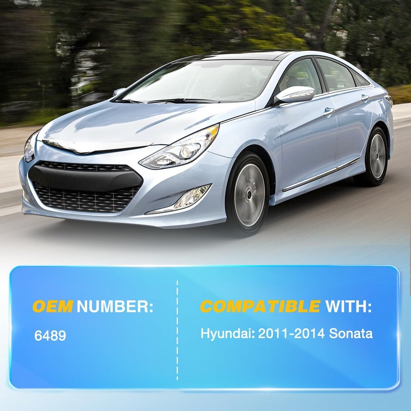 Nilight دعامات غاز غطاء محرك السيارة 6489 لدودة هيونداي سوناتا 2011-2014 صدمات نابض 15 بوصة، مجموعة 2PCS قضيب - Image 3